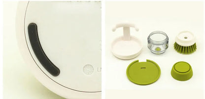 Soap Dispensing Pot & Dish Brush Set