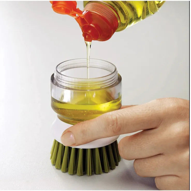 Soap Dispensing Pot & Dish Brush Set